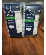 George Men&#39;s Briefs Size 3XL Tagless 6 Pack New  - $377.48 MXN