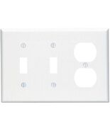 Leviton 80521-W WH WP 3G 2TGL 1DUP MIDWAY SIZE - $315.90 MXN