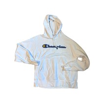 RETRO Vintage Champion Embroidered Reverse Weave Heavy Sweatshirt White Size L - $35.64