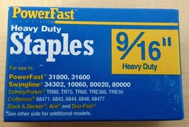 Powerfast 9/16&#39;&#39; Heavy Duty Staples 36810 (1000 Count Box) - £12.70 GBP