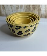 Leopard Print Melamine Bowls Nesting Measuring Cups Kitchen - $334.10 MXN