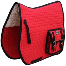 Horse Quilted Western English All-Purpose Trail Ride SADDLE PAD Pockets ... - $58.40