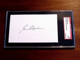 GENE MAUCH DODGERS TWINS EXPOS ANGELS MANAGER SIGNED AUTO INDEX CARD SGC... - $49.49