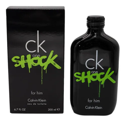 Ck One Shock for Him by Calvin Klein 6.7 oz EDT Cologne for Men New In Box - $56.99