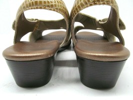 SAS Suntimer  Tri-Pad Comfort  T-Strap Brown Croc Print Sandals US 7 - £22.98 GBP