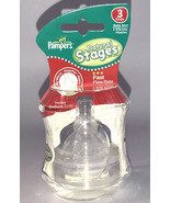 SHIP24HR-Pampers Silicone Airwave Aspirational Nipples, Stage 3,Twin Pac... - $3.84
