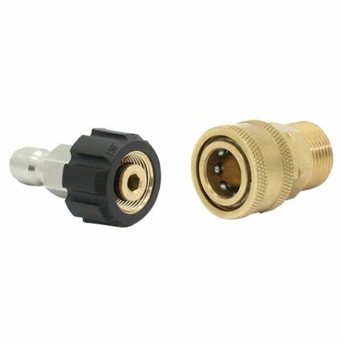 M22 to 3/4&quot; Quick Connect Kit Male Female Connection Garden Hose Pressur... - $17.81