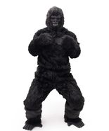 interoknack Adult Gorilla King Kong Costume  Plush Black Chimpanzee Sui... - $3,678.44 MXN