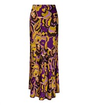 Esqualo long skirt in FANCY EARTH - size 6 - $40.59