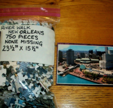 Jigsaw Puzzle 750 Pieces New Orleans Louisiana River Walk Aerial Photo Complete - £7.74 GBP