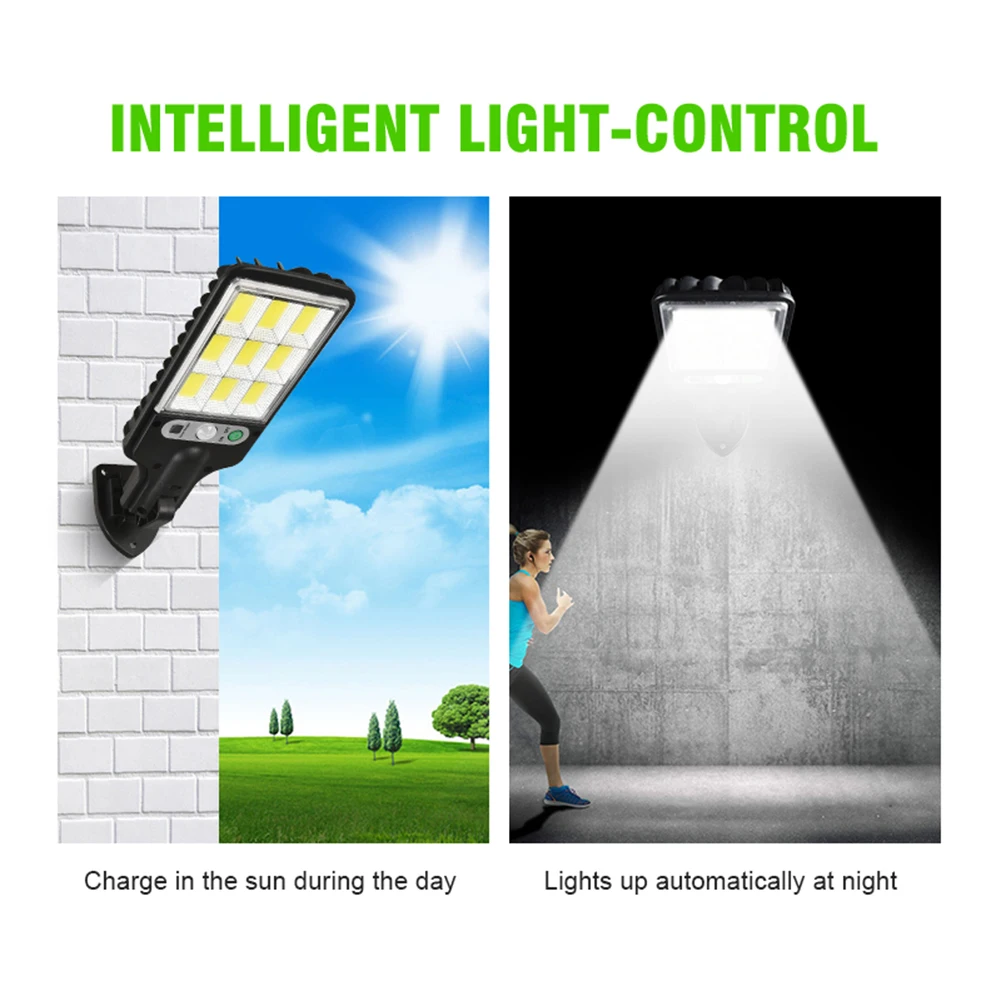 Solar Powered Outdoor Security Lights IP65 Waterproof Motion Sensor Outside - £6.20 GBP