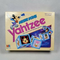 1988 Mickey Mouse Yahtzee by Milton Bradley Nearly Complete with Instructions - £15.78 GBP