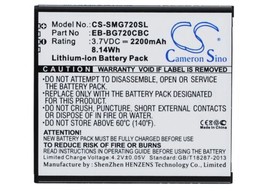 Battery for Samsung Galaxy Grand 3, Galaxy Grand 3 Duos, Galaxy Grand Max, SM-G7 - £10.81 GBP