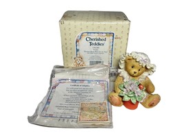 1995 Cherished Teddies Teddy Violet “Blessings Bloom When You Are Near 156280 - £8.78 GBP