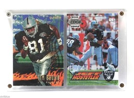 NFL Sports Plaque 2 Cards Brown Hostetler Raiders &#39;94-95 Collector&#39;s Edg... - £3.15 GBP