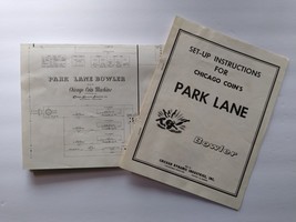 Park Lane Bowler Original Shuffle Arcade Game Schematic Instruction Chic... - £33.25 GBP