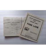 Park Lane Bowler Original Shuffle Arcade Game Schematic Instruction Chic... - £33.05 GBP