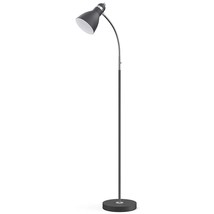 LEPOWER Floor Lamp, Metal Standing Lamp with Adjustable Gooseneck, Heavy Metal B - £50.47 GBP