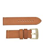 Genuine ALFA 24mm BROWN  e leather watch band STRAP heavy duty - $34.95