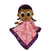 Disney Doc Mcstuffins Doll Pink Star Security Blanket Purple Satin Rattle - £37.21 GBP