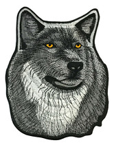 Large Tribal Wolf Head Embroidered Patch Design Art Iron On Embroidery 9... - £33.41 GBP