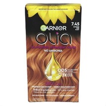 Garnier Olia Permanent Hair Color 7.45 Intense Fire Ruby Bold Vegan Formula - £19.75 GBP