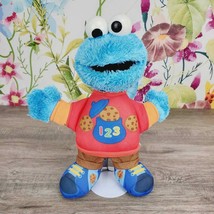 Hasbro Cookie Monster Talking Plush 12" 123 Sesame Street Tested Works - $11.30