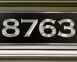 Engraved Personalized Custom House Home Number Street Address Metal 12x5... - $23.95
