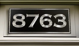 Engraved Personalized Custom House Home Number Street Address Metal 12x5... - £18.70 GBP