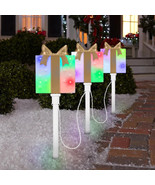 Gemmy Orchestra of Lights Multicolor Gifts Christmas Pathway Stakes NEW! - $69.29