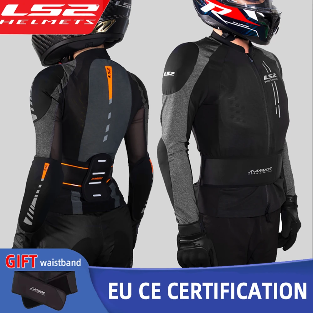 LS2 Motorcycle Jacket Moto Racing Riding Clothing Armor Summer Breathabl... - £147.53 GBP