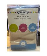 GRACO Pack &#39;n Play Fitted Playard Sheet~NEW in package tan/Candlestick 2... - $281.40 MXN