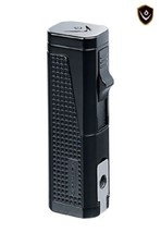 Vector - Urbano Triple Flame w/Cigar Punch Black Matte- VECTOR URBANO BLACK - $34.30