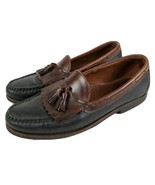 Allen Edmonds Nashua Mens Black Brown Leather Kiltie Tassel Loafer Shoe ... - £19.63 GBP