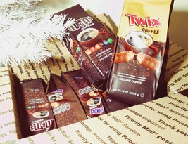 M&amp;M Mars Twix Snickers Ground Coffee 7 bags candy brands great holiday lot - £39.12 GBP