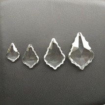 12pcs 38/50/63/76mm Maple Leaf Pendant Crystal Prism Garland Chandelier Lighting - £8.38 GBP+