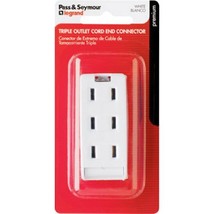 Pass &amp; Seymour 2603WBPCC10 Cord End Triple Outlet, 125V, 10-Amp, White - $8.89