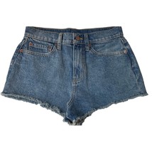 Victorias Secret PINK Womens Jean Shorts Blue Cut Off Frayed 100% Cotton... - $11.87