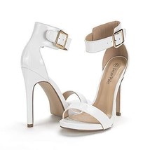 Dream Pairs Women&#39;s Elegantee WHITE/PAT Stilletto Heels Size 8 AAAP8BEU - £20.39 GBP