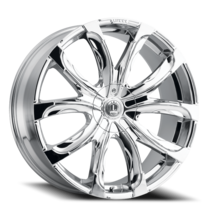 LUX24V 22X9 6120/132 +33 74.1 Chrome - $492.80