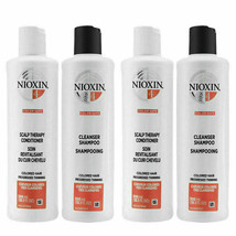 Nioxin System 4 Cleanser Shampoo &amp; Scalp Therapy conditioner 10.1oz duo (2SET) - £45.60 GBP