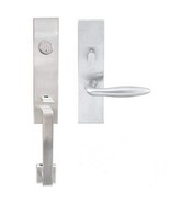 INOX MH226C563-32D-RH Manhattan Door Handle Set, 2-3/8&quot;, Satin Stainless... - $40.39