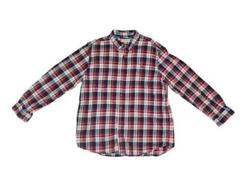 Primary image for Carhartt Flannel Shirt Mens Size 2XL Tall Trumbull Long Sleeve Plaid Red Blue 