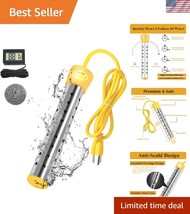 Lightweight Immersion Heater with Safety Control - Ideal for Travel &amp; Home - $37.00