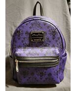 Disney Parks Loungefly Haunted Mansion Mini Backpack Dark Purple/Black - $234.00