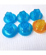 LEGO Dimensions set 6 blue &amp; yellow tag bases plain vehicle character 2x... - $24.00