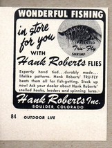 1954 Print Ad Hank Roberts Tru-Fly Shrimp Fishing Lures Boulder,CO - $8.99