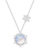 Women&#39;s Clavicle Chain Necklace with Snowflake Pattern - £7.66 GBP
