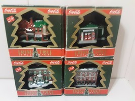 VTG 1991 Trim A Tree Collection Coca Cola Christmas Tree Ornaments Complete Set - £39.21 GBP