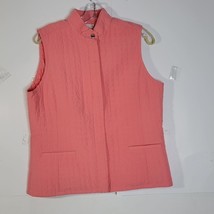 EP Pro Womens Golf Quilted Zip front Vest Pink/coral size Med - £17.43 GBP